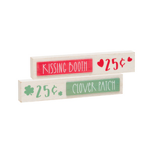 Load image into Gallery viewer, Reversible Clover Patch /Kissing Booth Sign