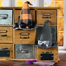 Load image into Gallery viewer, Orange Plaid Witches Hat