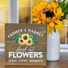 Load image into Gallery viewer, Fresh Cut Flowers Sign