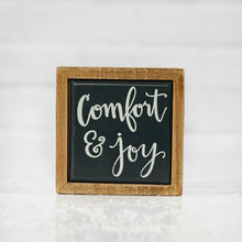 Load image into Gallery viewer, Comfort & Joy Mini Box Sign