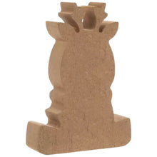 Load image into Gallery viewer, Red Scarf Wood Reindeer