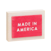 Load image into Gallery viewer, Reversible Patriotic Wood Block Sign