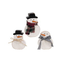 Load image into Gallery viewer, Snowmen Sitters | Set of 3