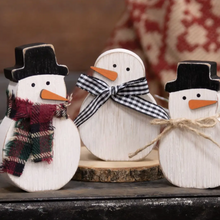 Load image into Gallery viewer, Snowmen Sitters | Set of 3