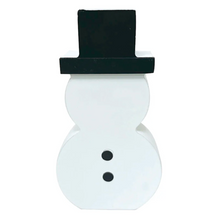 Load image into Gallery viewer, Wood Snowman