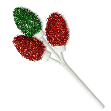 Load image into Gallery viewer, Tinsel Christmas Bulb Pick