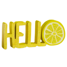Load image into Gallery viewer, Hello Lemon Wood Cutout
