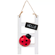 Load image into Gallery viewer, Hello Ladybug Wood Ladder