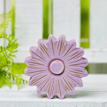 Load image into Gallery viewer, Purple Washed Daisy Block