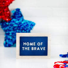 Load image into Gallery viewer, Reversible Patriotic Wood Block Sign