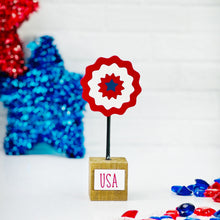 Load image into Gallery viewer, Red, White & Blue USA Pinwheel