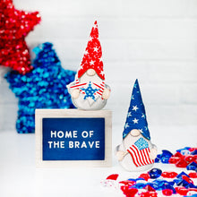 Load image into Gallery viewer, Reversible Patriotic Wood Block Sign