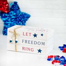 Load image into Gallery viewer, Patriotic Faux Book Stacks