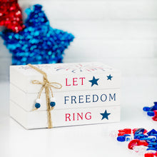 Load image into Gallery viewer, Patriotic Faux Book Stacks