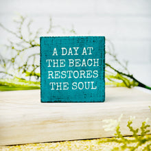 Load image into Gallery viewer, Day At The Beach Block Sign
