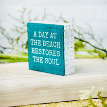 Load image into Gallery viewer, Day At The Beach Block Sign