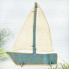 Load image into Gallery viewer, Standup Wood Sailboat