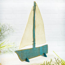 Load image into Gallery viewer, Standup Wood Sailboat