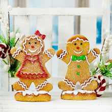 Load image into Gallery viewer, Hair Bow Gingerbread Girl