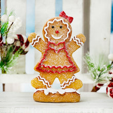 Load image into Gallery viewer, Hair Bow Gingerbread Girl
