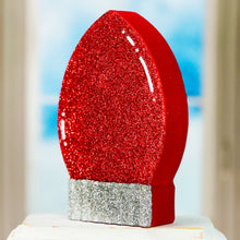 Load image into Gallery viewer, Red Christmas Light Bulb Sitter