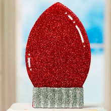Load image into Gallery viewer, Red Christmas Light Bulb Sitter