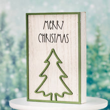 Load image into Gallery viewer, Merry Christmas Laser Cutout Sign