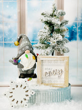 Load image into Gallery viewer, Glitter Wood Snowflakes