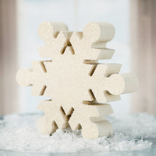Load image into Gallery viewer, Glitter Wood Snowflakes