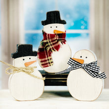 Load image into Gallery viewer, Snowmen Sitters | Set of 3