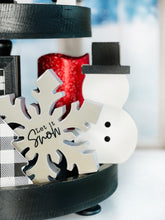 Load image into Gallery viewer, Wood Snowman