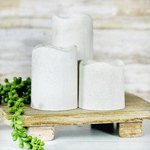 Load image into Gallery viewer, 4" Faux Cement Pillar Candle