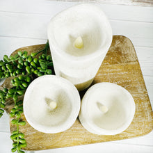 Load image into Gallery viewer, 6" Faux Cement Pillar Candle