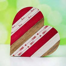 Load image into Gallery viewer, Love Arrow Plank Heart