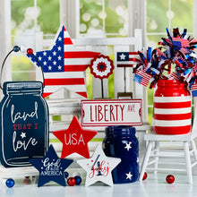 Load image into Gallery viewer, Red, White & Blue USA Pinwheel