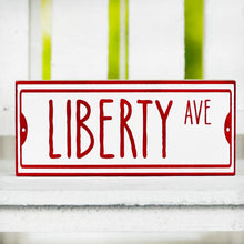 Load image into Gallery viewer, Liberty Ave Block Sign