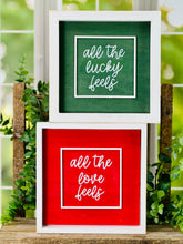 Load image into Gallery viewer, Reversible St Patricks & Valentines Sign