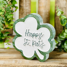 Load image into Gallery viewer, Happy St Pats Carved Clover