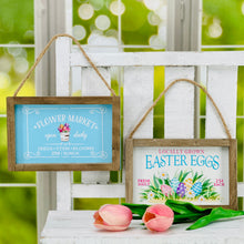 Load image into Gallery viewer, Flower Market Hanging Sign