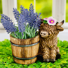 Load image into Gallery viewer, Highland Cow Flower Pot