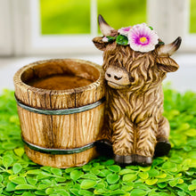 Load image into Gallery viewer, Highland Cow Flower Pot
