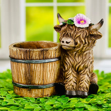 Load image into Gallery viewer, Highland Cow Flower Pot