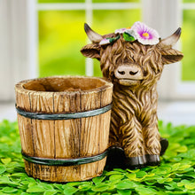 Load image into Gallery viewer, Highland Cow Flower Pot