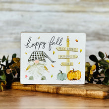 Load image into Gallery viewer, Happy Fall Block Sign