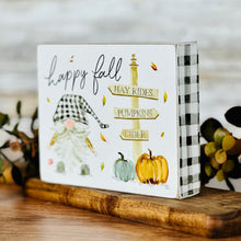 Load image into Gallery viewer, Happy Fall Block Sign