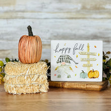 Load image into Gallery viewer, Happy Fall Block Sign