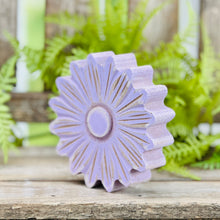 Load image into Gallery viewer, Purple Washed Daisy Block