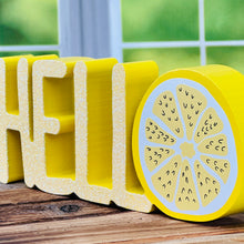 Load image into Gallery viewer, Hello Lemon Wood Cutout