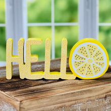 Load image into Gallery viewer, Hello Lemon Wood Cutout