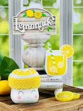 Load image into Gallery viewer, Glass of Lemonade Wood Block